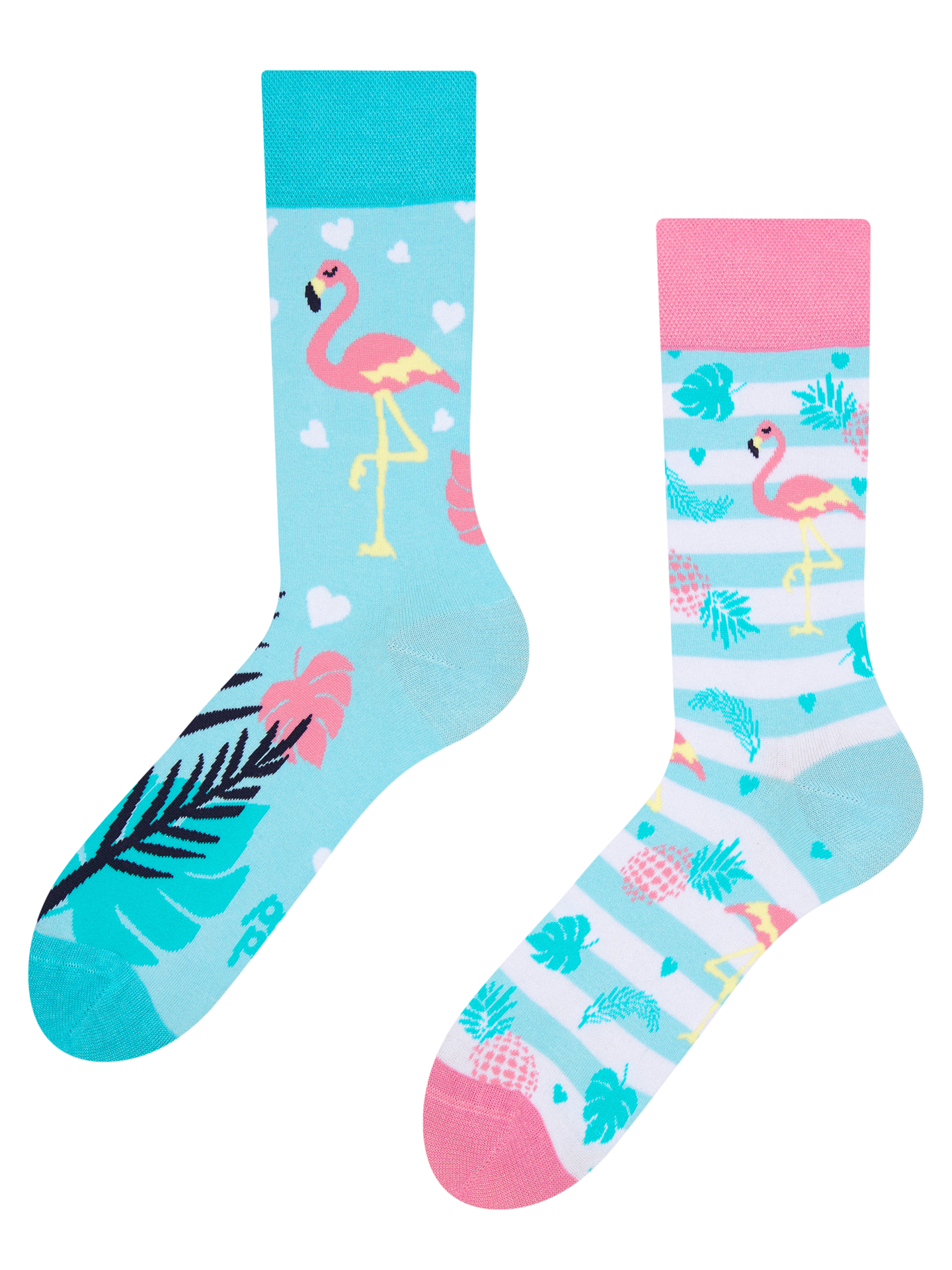 Betekenisvol Vouwen Lucky Vrolijke sokken Love flamingo's | Dedoles