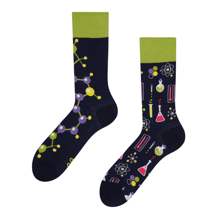 Veselé ponožky chémie