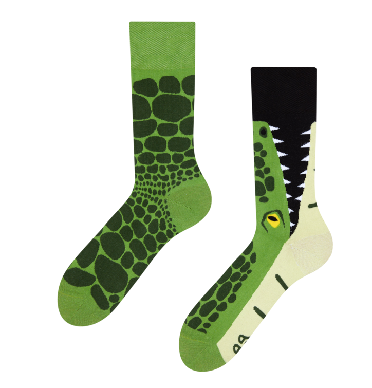 Funny socks crocodile