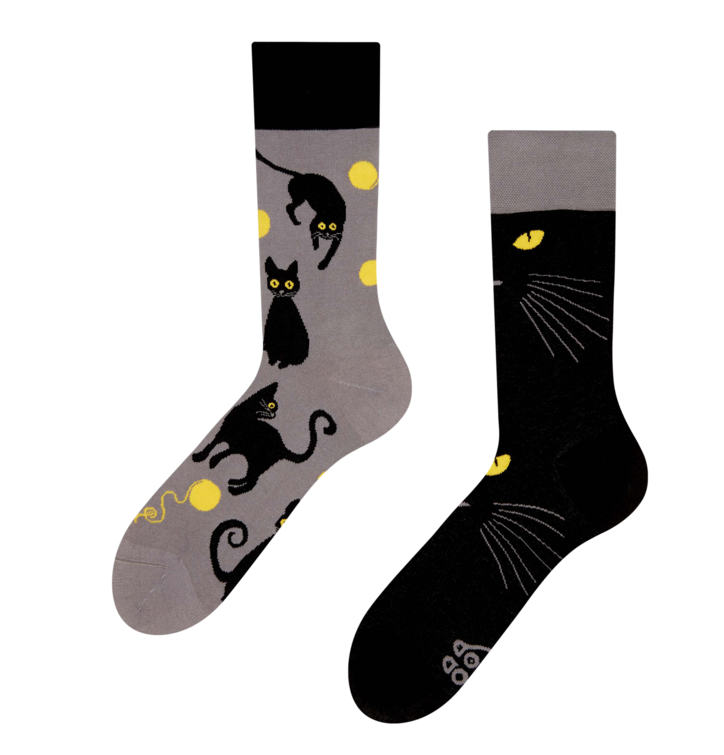 Zábavné ponožky s mačacími očami