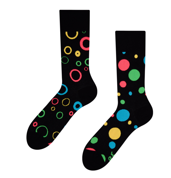 Funny Socks Neon Dots