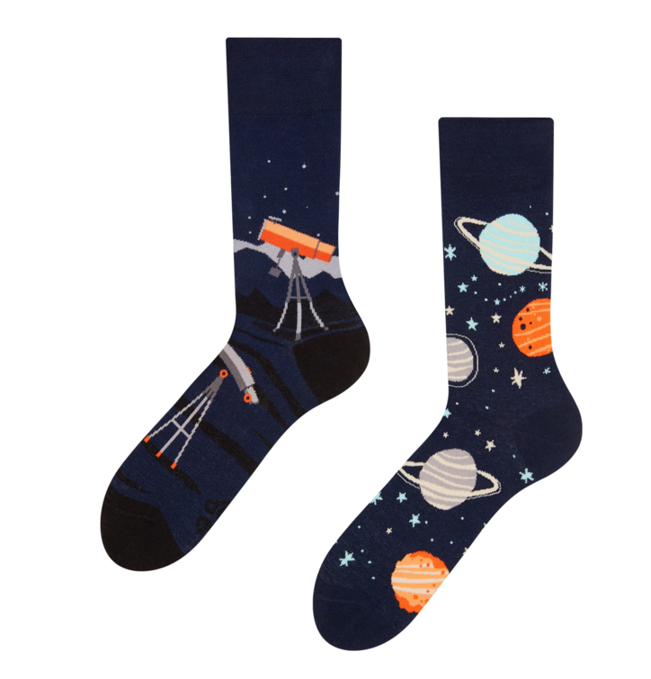 Zábavné ponožky vesmír