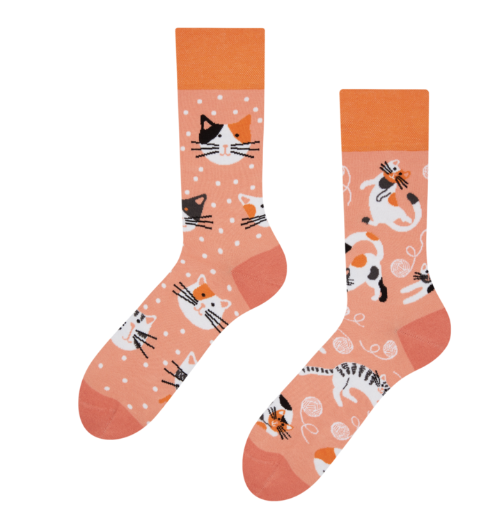 Dedoles  ponožky Hravé mačky Oranžová