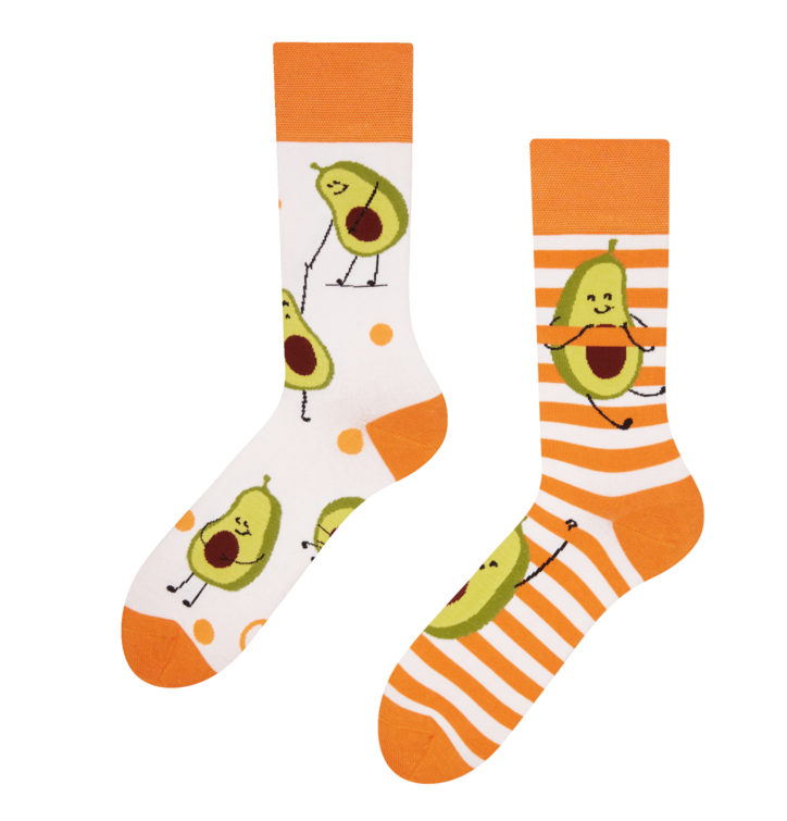 Lustige Socken Lustige Avocado