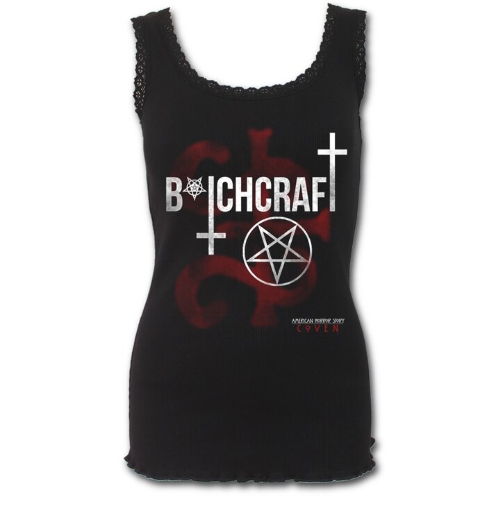 Ladies T Shirt With Lace Hem And Design American Horror Story