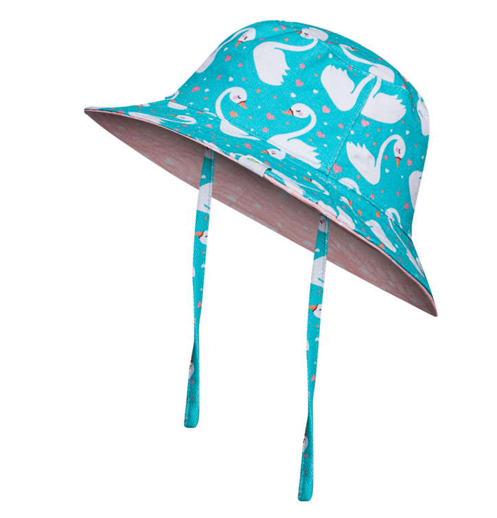 Zabawna czapka rybacka dla dzieci Piękny łabędź