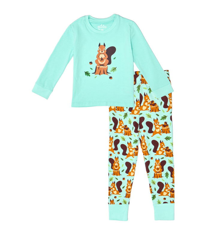 Dedoles  detské pyžamo Veverička v lese Viacfarebná