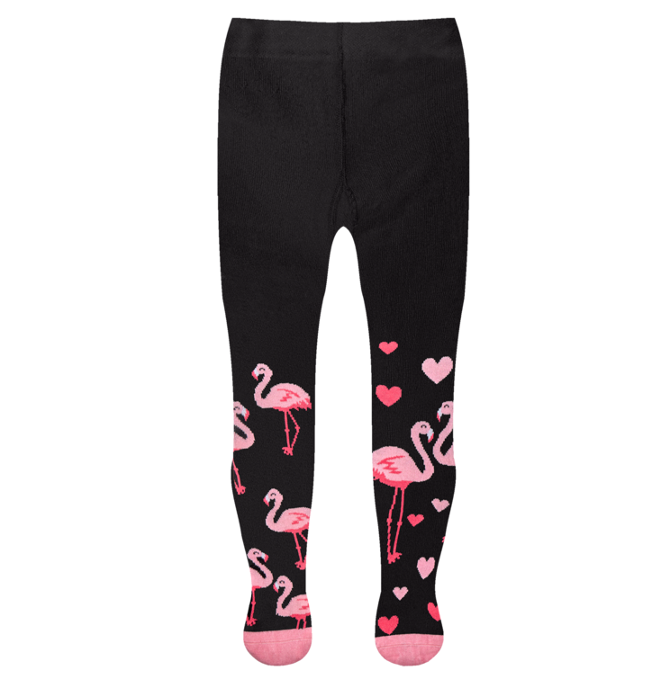 Dedoles Protišmykové detské pančušky Plameniaky a srdiečka