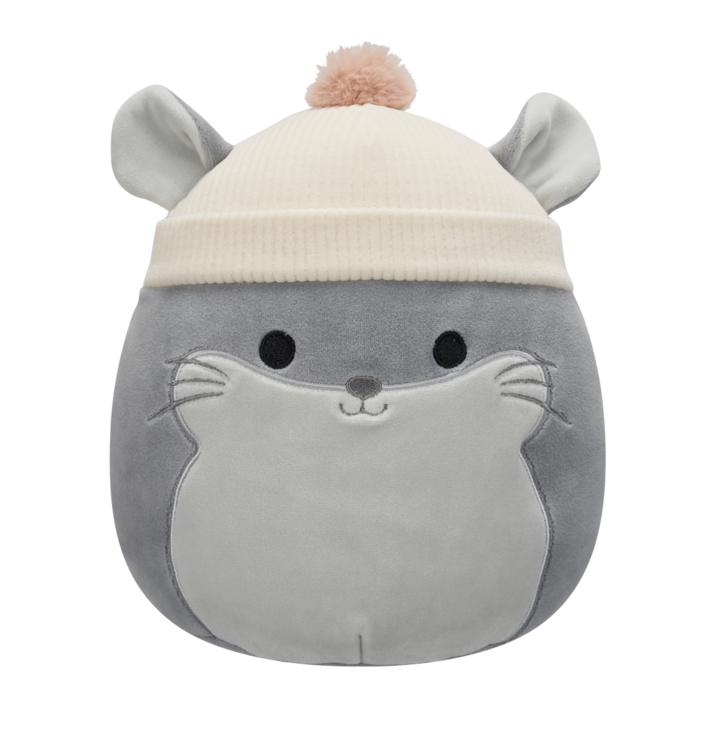 Dedoles SQUISHMALLOWS Činčila s čiapkou – Camilo, 20 cm Viacfarebná