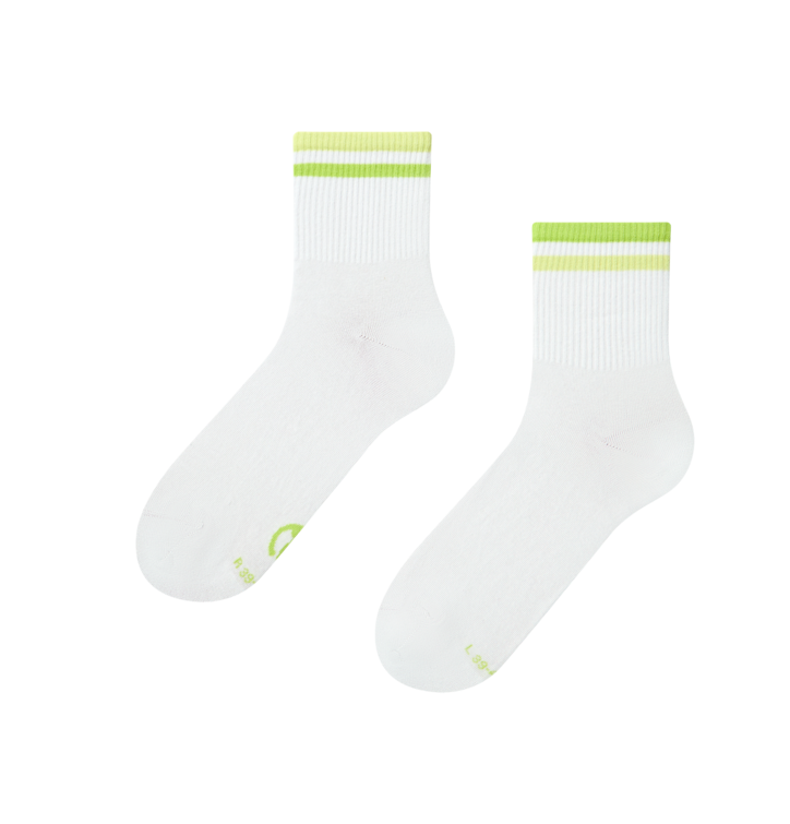 Dedoles Lýtkové ponožky Limetkovo zelené pásiky Zelená