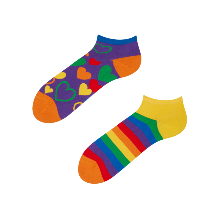 Socquettes rigolotes Amour multicolore | Dedoles