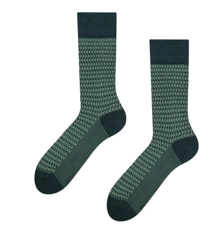 Dedoles Pastelovo zelené vzorované ponožky Zelená