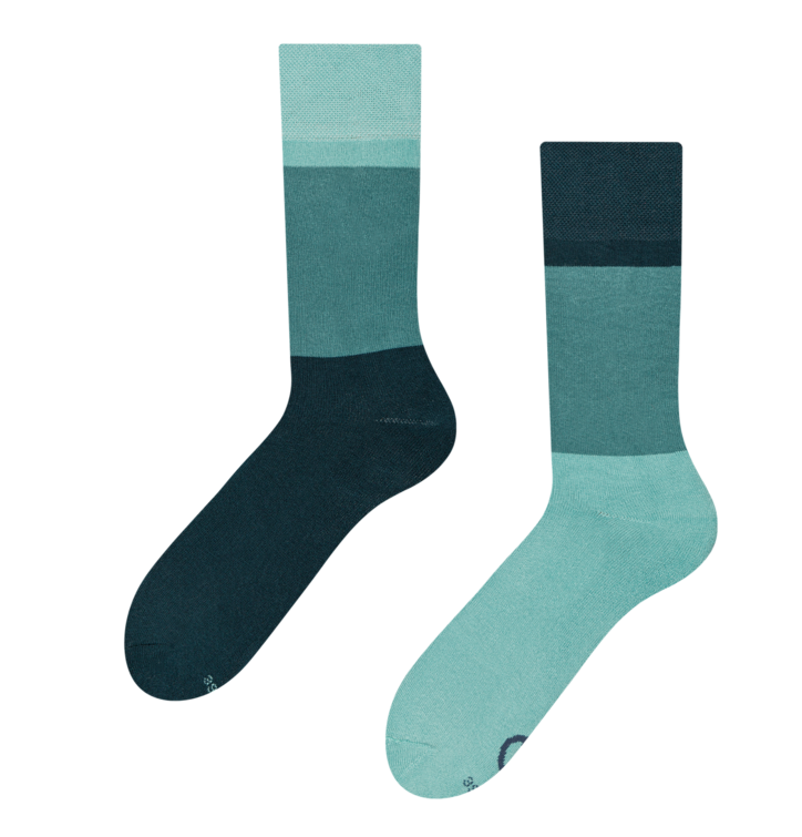 Dedoles Oceánovo modré teplé ponožky Trikolóra Tyrkysová