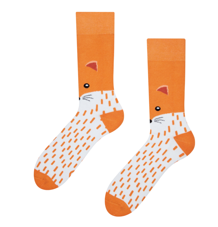 Dedoles  teplé ponožky Huňatá líška Oranžová