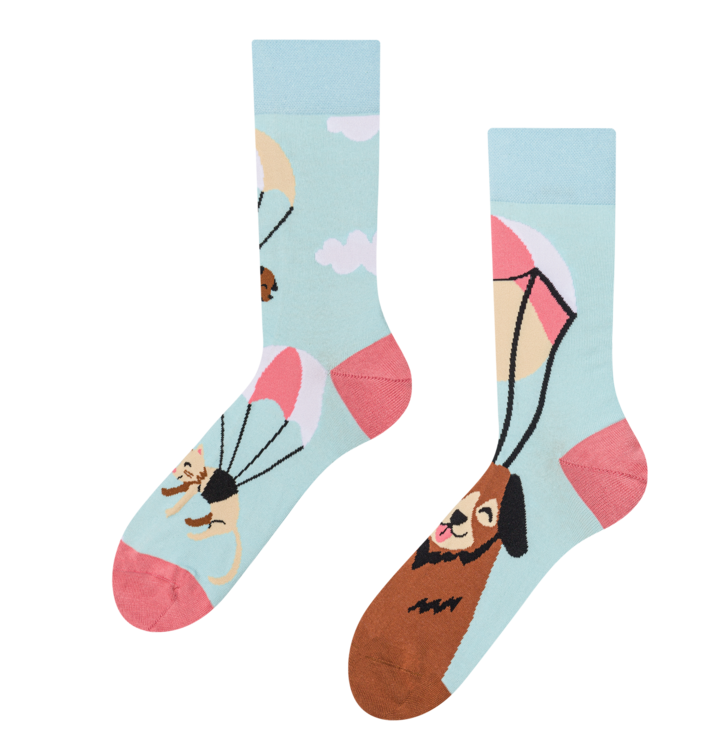 Dedoles  ponožky Lietajúce mačky a psy Modrá