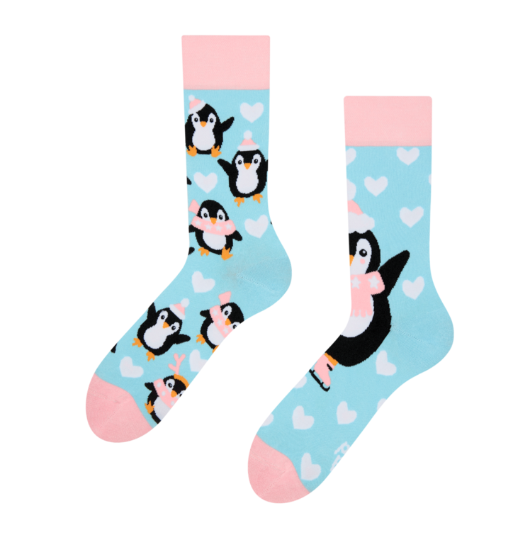 Dedoles  ponožky Tučniak na korčuliach Svetlomodrá