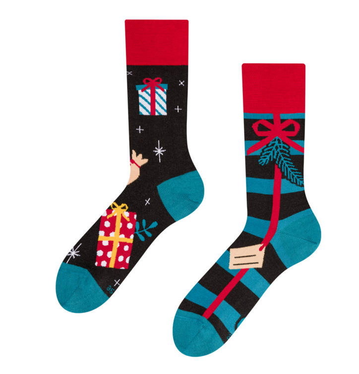 Veselé ponožky Vianočné darčeky