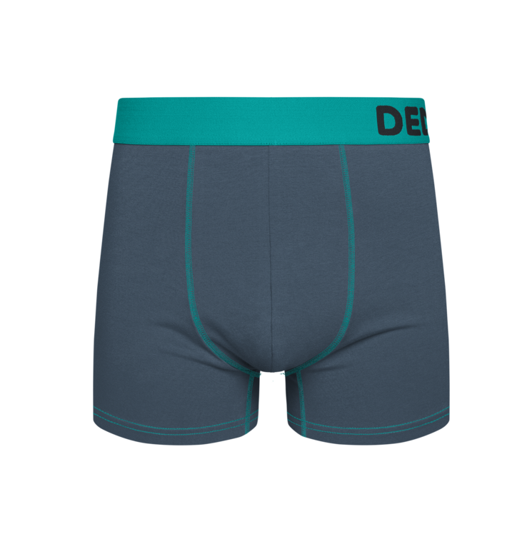 Dedoles Tyrkysovo-sivé pánske boxerky Šedá