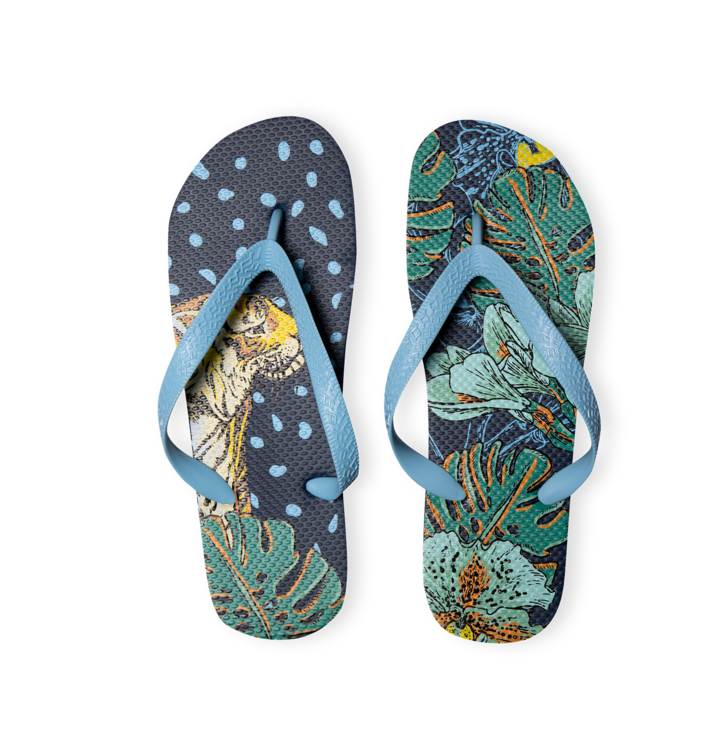 Dedoles  žabky Tropická Džungla Modrá