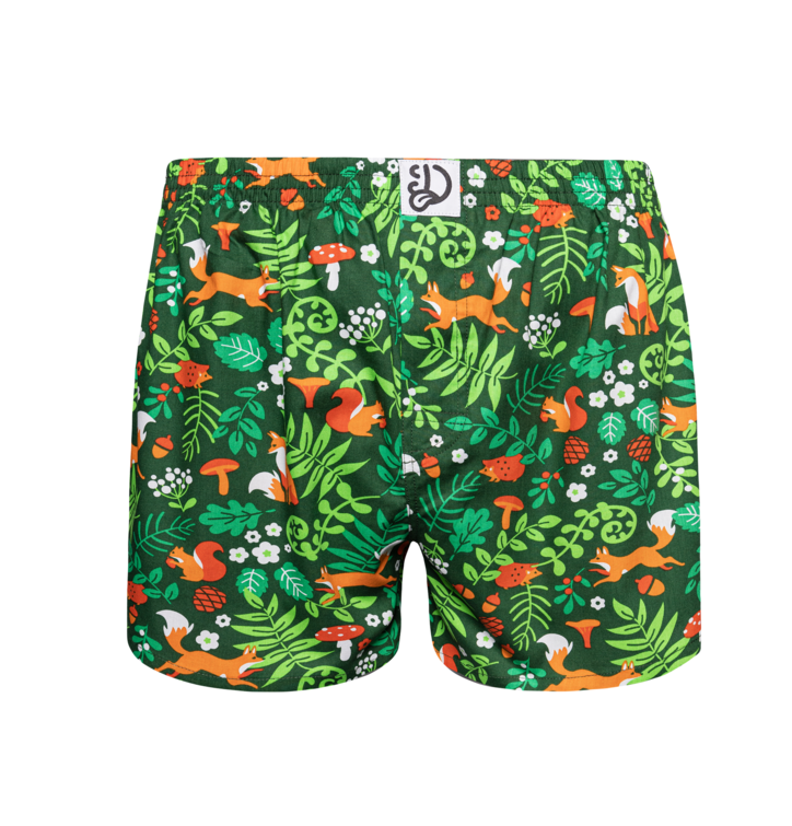 Roliga shorts för män Skogsdjur