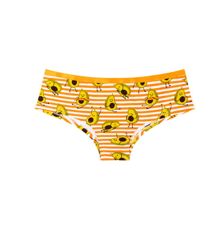 Dedoles  dámske hipster nohavičky Vtipné avokádo Oranžová
