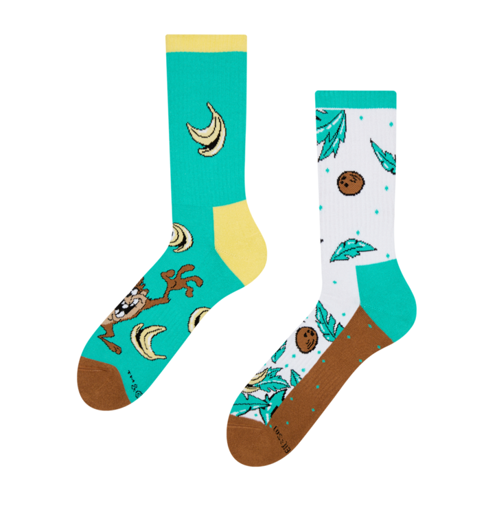 Chaussettes De Sport Rigolotes Looney Tunes Diable De Tasmanie Dedoles