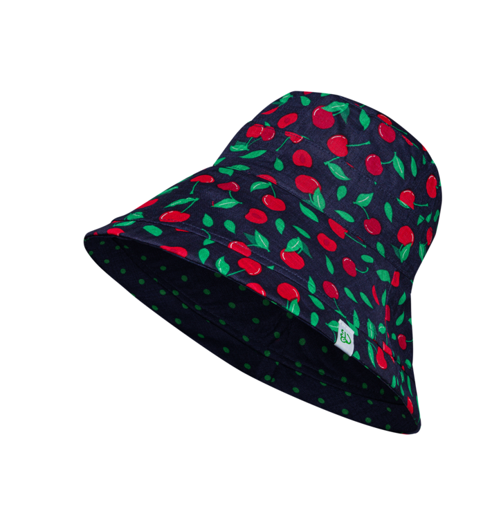 Funny fisherman hat for ladies with cute cherries