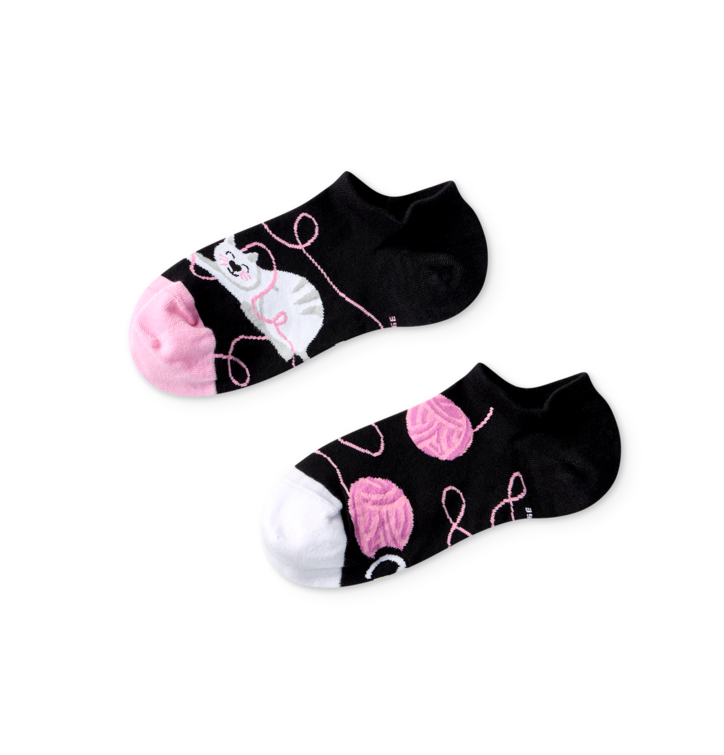 Dedoles Ponožky do tenisiek Mačka a klbko Viacfarebná