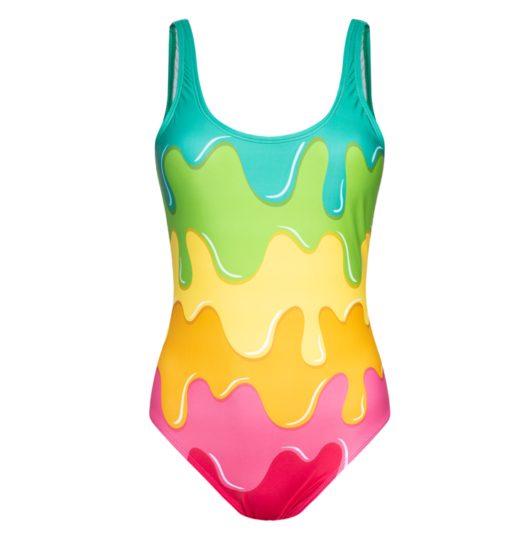 Dedoles  celé plavky Tečúce farby Viacfarebná