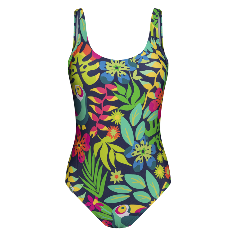 Dedoles  dámske celé plavky Tukan v džungli Viacfarebná