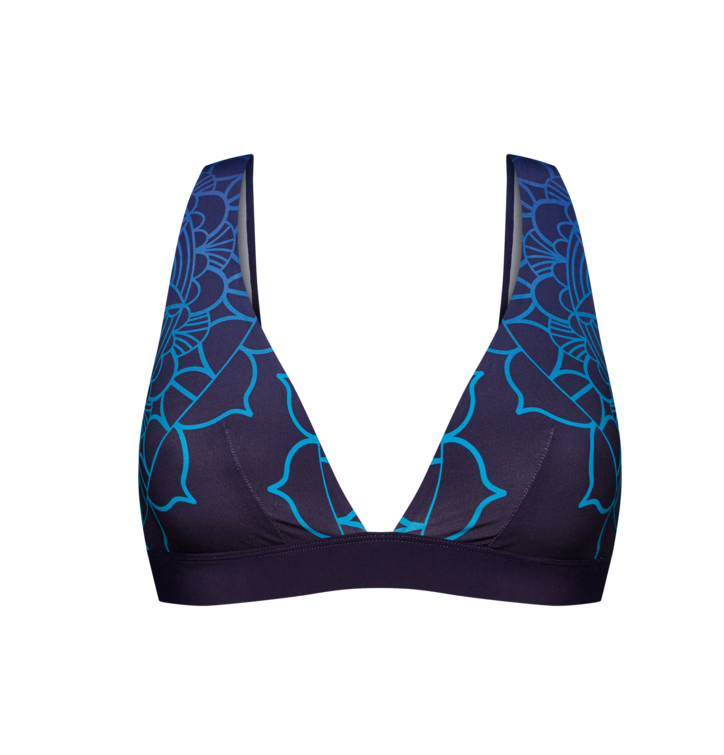 Dedoles  dámska bezšvová podprsenka Tmavomodrá mandala Modrá