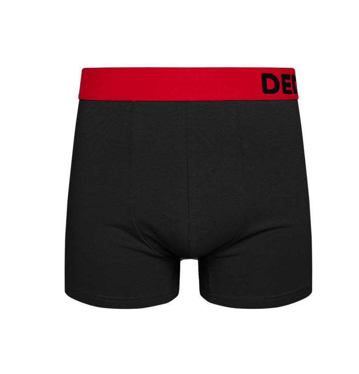 Dedoles Červeno-čierne pánske boxerky Čierna
