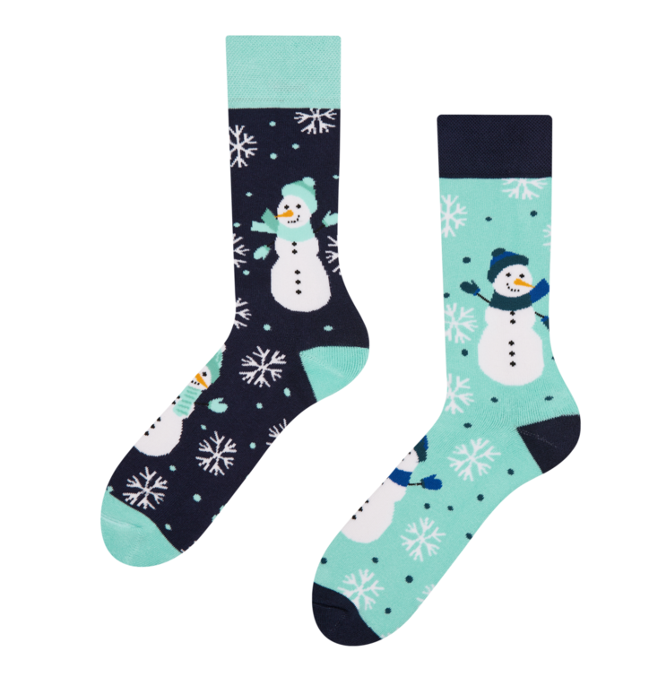 Wesołe i ciepłe skarpetki Radosny bałwan