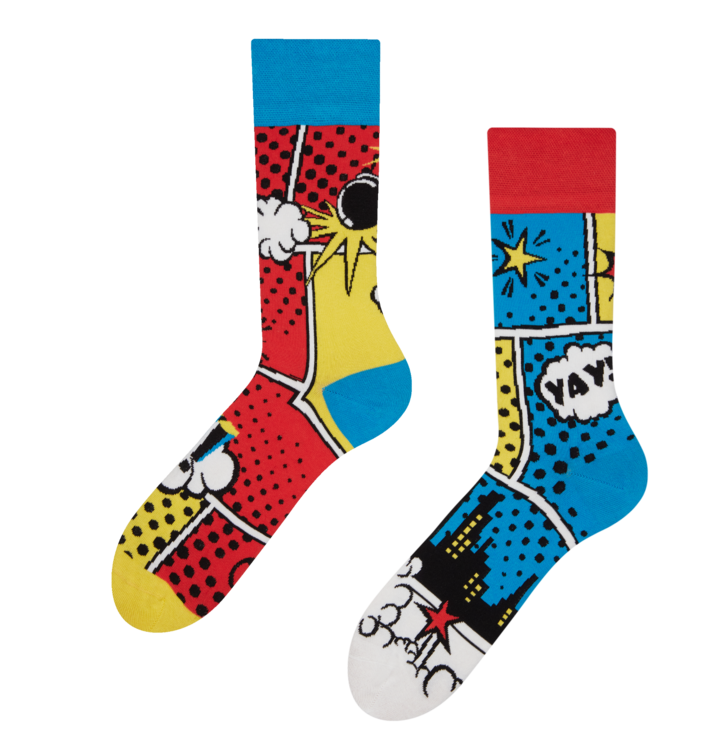 Wesołe skarpetki Kolorowe komiksy
