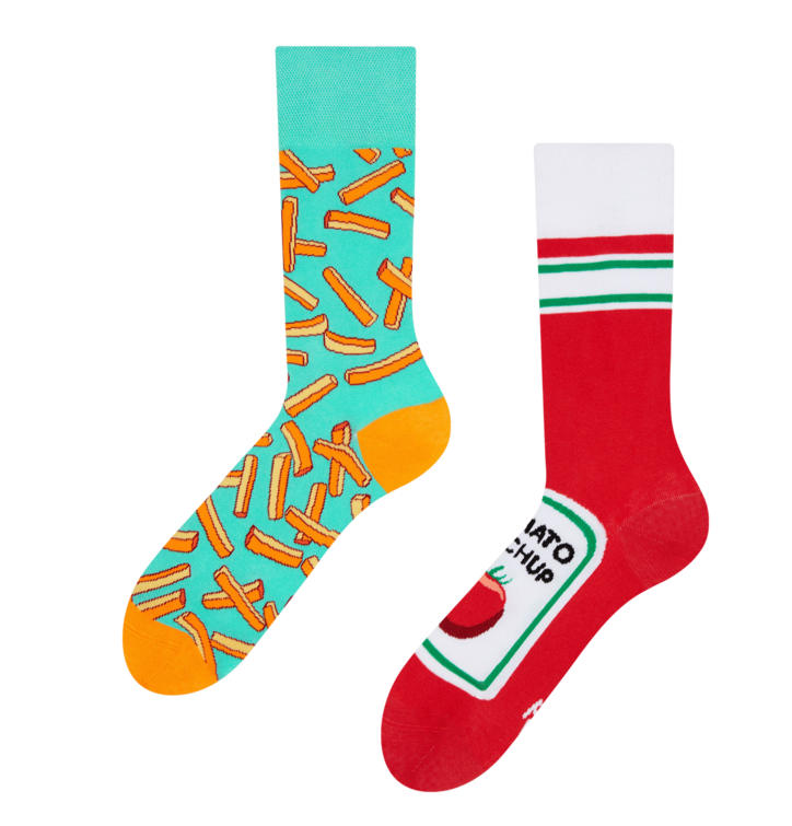 Wesołe skarpetki Frytki z Keczupem