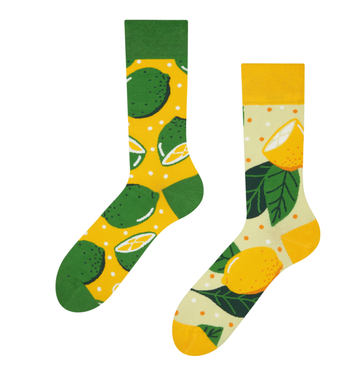 Wesołe skarpetki Limonka i cytryna