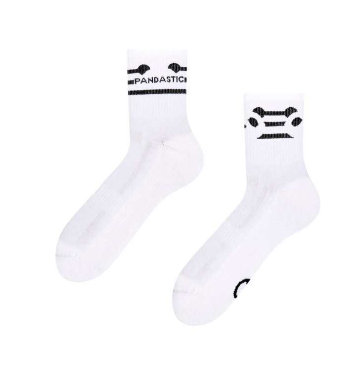 Wesołe funkcyjne skarpetki do łydek Pandastycznie