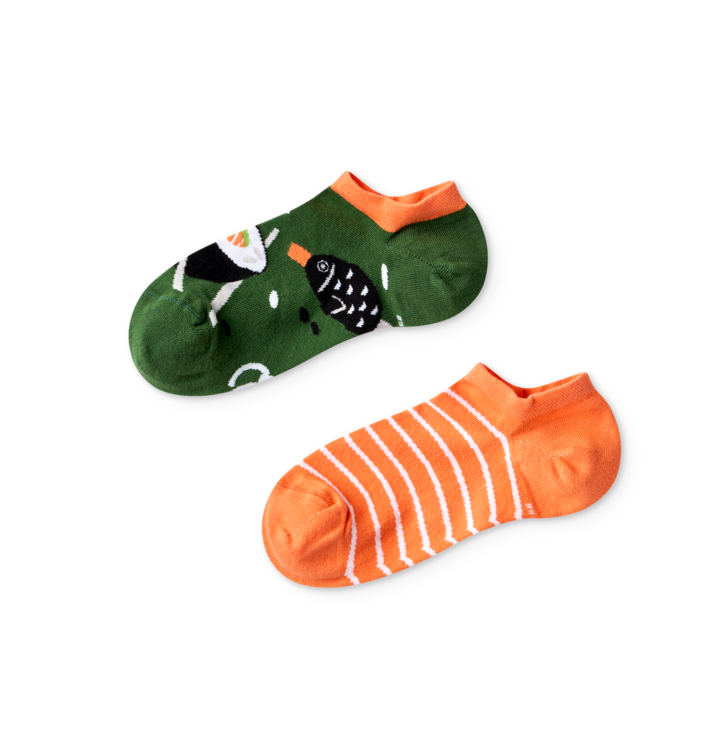 Wesołe skarpetki do sneakersów Czas na sushi