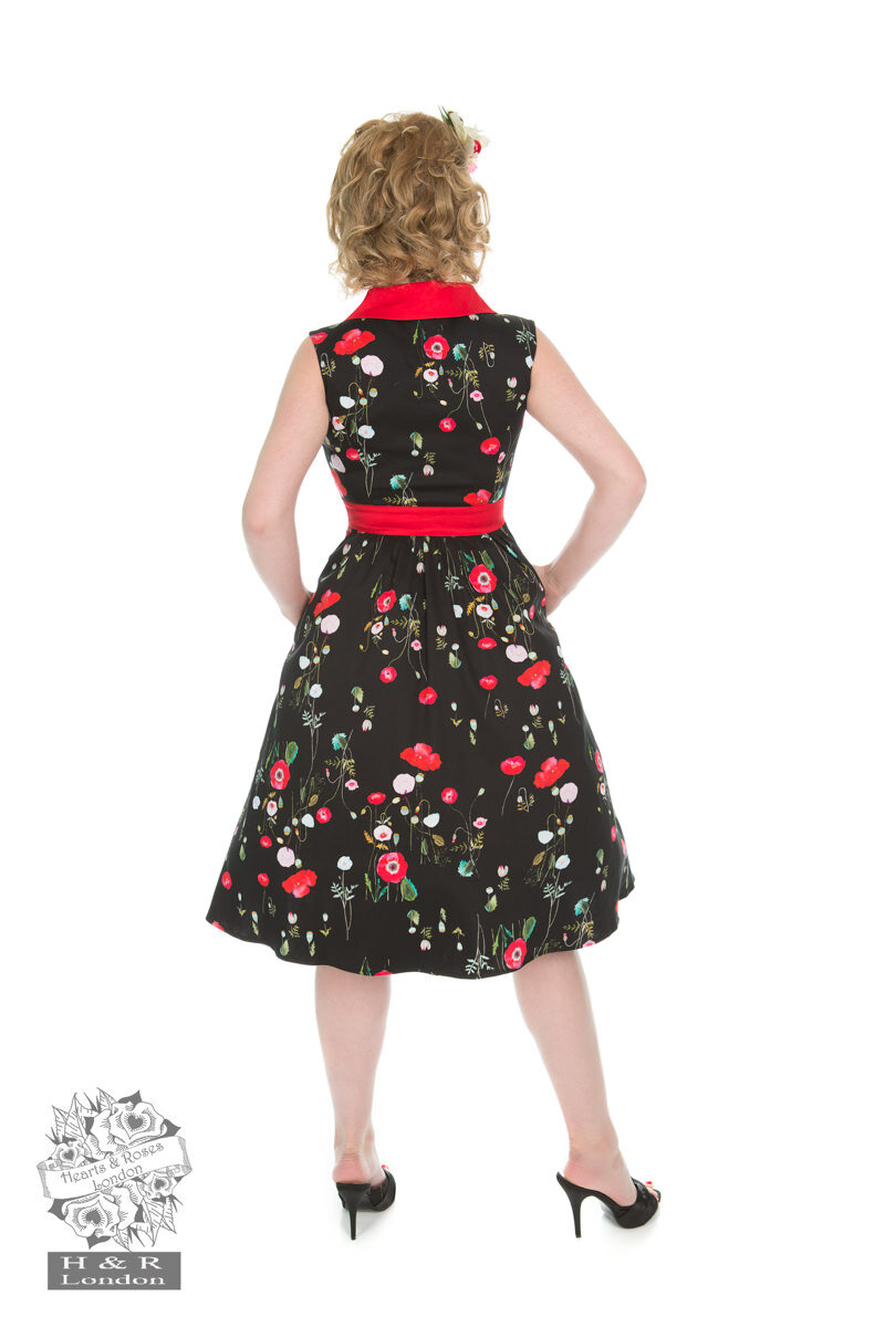 Vintage Pin Up Kleid Klatschmohn Vintage Pin Up Kleid Klatschmohn