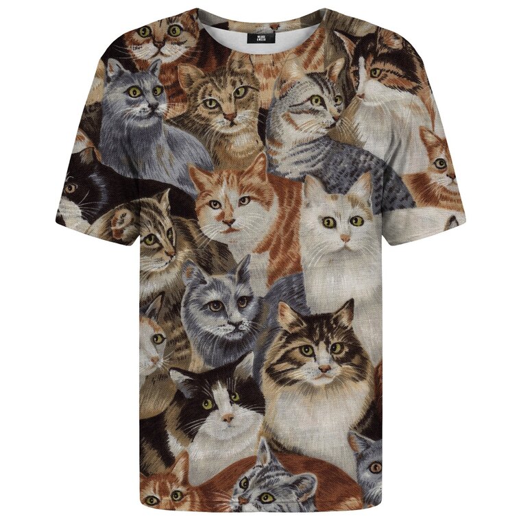 T Shirt With Short Sleeve Lots Of Cats Dedoles