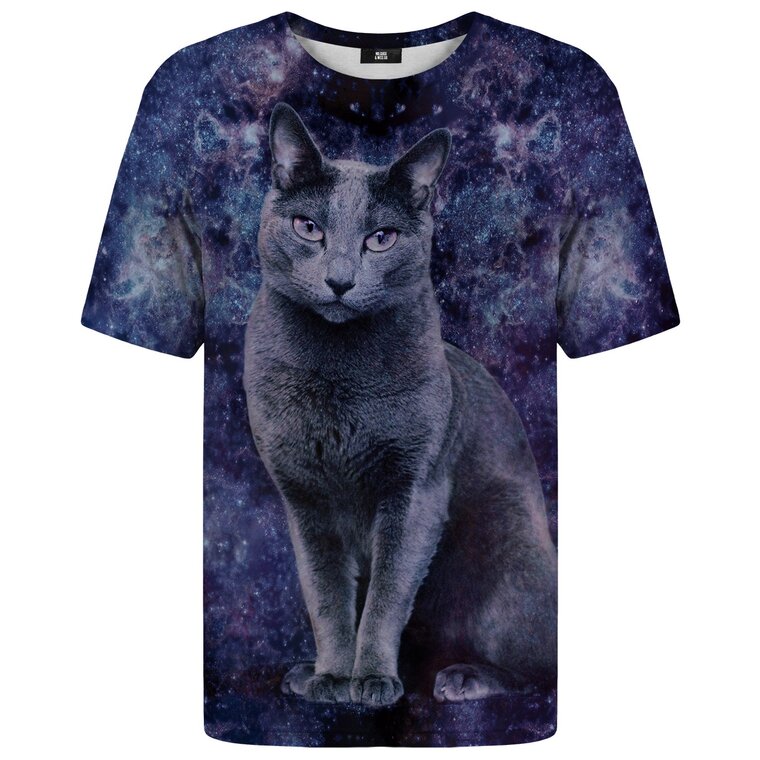 T Shirt With Short Sleeve Russian Blue Cat Dedoles
