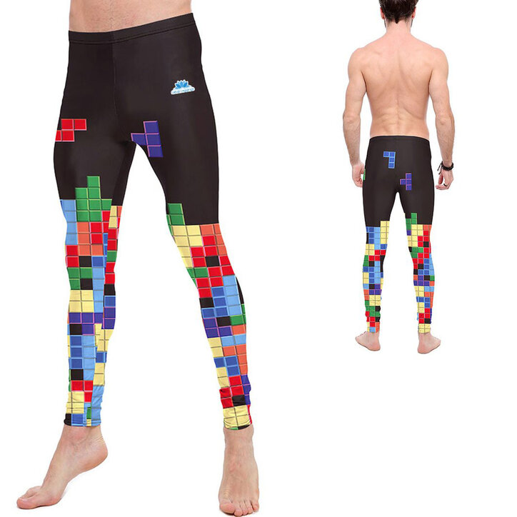 Herren Sport Leggings Tetris | Dedoles