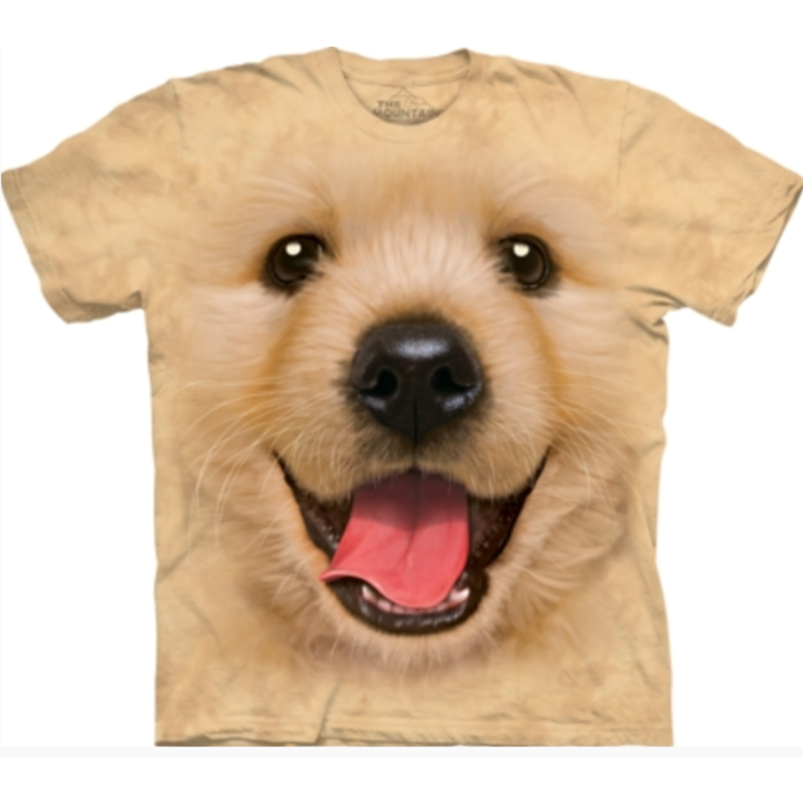 Kids T Shirt Golden Retriever Puppy Dedoles