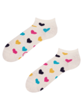 Veselé kotníkové ponožky Barevná srdíčka