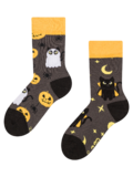 Весели детски чорапи Хелоуинска котка