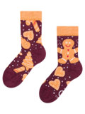 Veselé detské ponožky Vianočné medovníčky