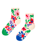 Chaussettes mi-mollet rigolotes Fleurs excentriques