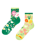 Chaussettes mi-mollet rigolotes Jardin de fleurs