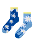 Veselé lýtkové ponožky Sedmokrásky a bodky
