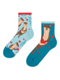 Veselé lýtkové ponožky Zaľúbené vydry